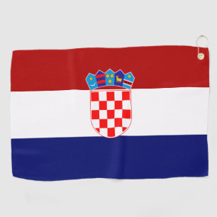 Kroatische Flagge Golfhandtuch
