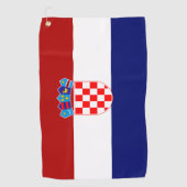 kroatische Flagge Golfhandtuch (Vorderseite)