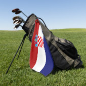 kroatische Flagge Golfhandtuch (Gras)