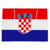 Kroatische Flagge Große Geschenktüte (Vorderseite)