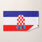 Kroatische Flagge Handtuch (Handtuch)