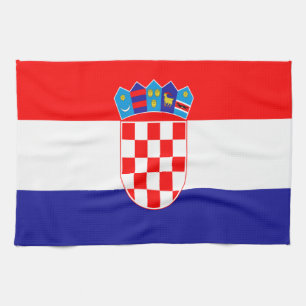 Kroatische Flagge Handtuch