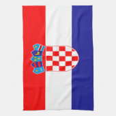 Kroatische Flagge Handtuch (Vertikal)