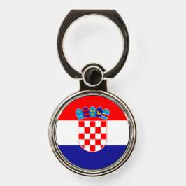 Kroatische Flagge Handy Ring