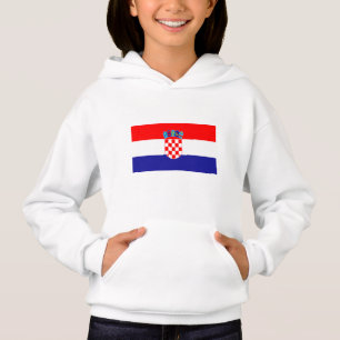 Kroatische Flagge Hoodie