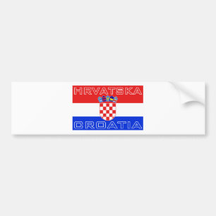 Kroatische Flagge Hrvatska Autoaufkleber