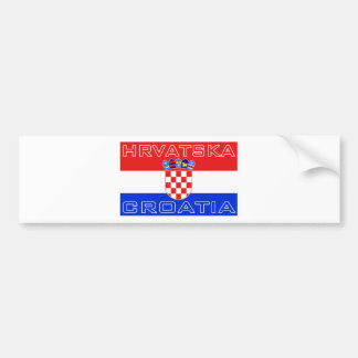 Kroatische Flagge Hrvatska Autoaufkleber
