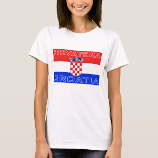 Kroatische Flagge Hrvatska T-Shirt