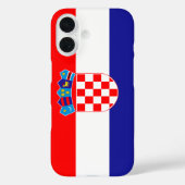 Kroatische Flagge Hrvatska Zastava Case-Mate iPhone Hülle (Rückseite)