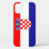 Kroatische Flagge Hrvatska zastava Case-Mate iPhone Hülle (Rückseite)