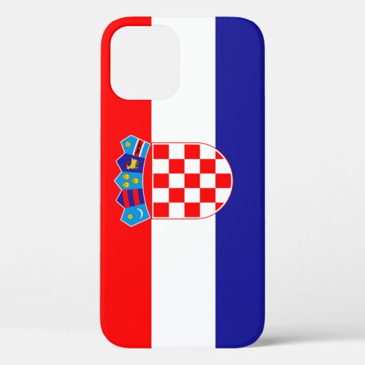 Kroatische Flagge Hrvatska zastava Case-Mate iPhone Hülle (Rückseite)