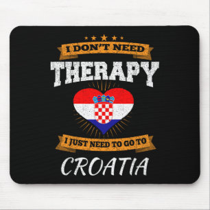 Kroatische Flagge I Kroatien Urlaub Geschenk I Lus Mousepad