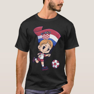 Kroatische Flagge - Jugendsport im Fußball T-Shirt