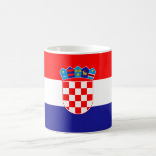 Kroatische Flagge Kaffeetasse