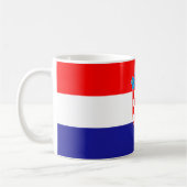 Kroatische Flagge Kaffeetasse (Links)