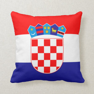 Kroatische Flagge Kissen