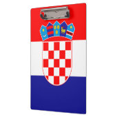 Kroatische Flagge Klemmbrett (Links)