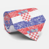 Kroatische Flagge Krawatte (Gerollt)