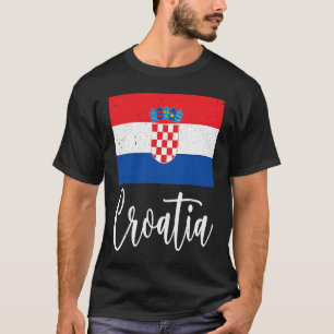Kroatische Flagge Kroatien Erbe Kroatische Wurzeln T-Shirt