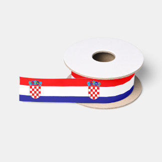 Kroatische Flagge & Kroatien Geburtstagsparty/Spor Satinband