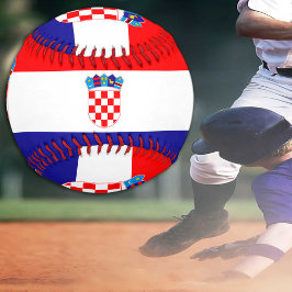 Kroatische Flagge & Kroatien Sport / Baseball Ball