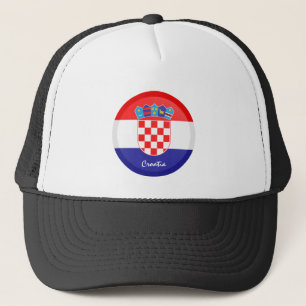 Kroatische Flagge & Kroatien Urlaub / Sportfans Truckerkappe