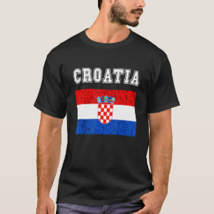 Kroatische Flagge Kroatische Flagge Kroatien Wurze T-Shirt