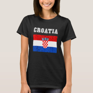 Kroatische Flagge Kroatische Flagge Kroatien Wurze T-Shirt
