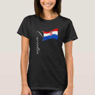 Kroatische Flagge Kroatische Flagge kroatischer St T-Shirt