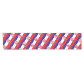 Kroatische Flagge & kroatische Zuhause/Sportfans Kurzer Tischläufer (Horizontal)