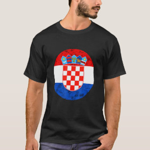 Kroatische Flagge Kroatischer Stolz Kroatien kroat T-Shirt