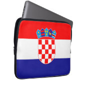 Kroatische Flagge Laptopschutzhülle (Vorne Rechts)