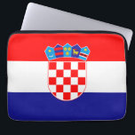Kroatische Flagge Laptopschutzhülle<br><div class="desc">Die Nationalflagge Kroatiens.</div>
