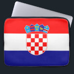 Kroatische Flagge Laptopschutzhülle<br><div class="desc">Die Nationalflagge Kroatiens.</div>