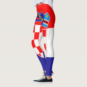 Kroatische Flagge Leggings (Links)