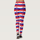 kroatische Flagge Leggings (Rückseite)