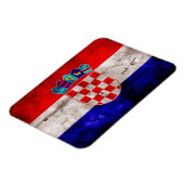 Kroatische Flagge Magnet (Linke Seite)