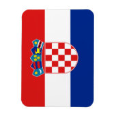 Kroatische Flagge Magnet (Vertikal)