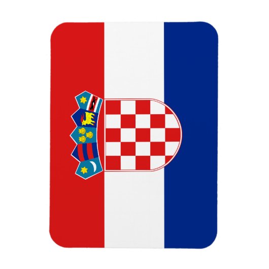 Kroatische Flagge Magnet (Vertikal)