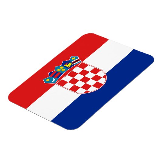 Kroatische Flagge Magnet (Linke Seite)