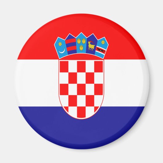 kroatische Flagge Magnet (Vorne)