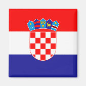 kroatische Flagge Magnet (Vorne)