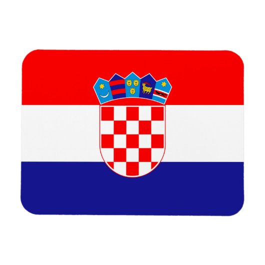 Kroatische Flagge Magnet (Horizontal)