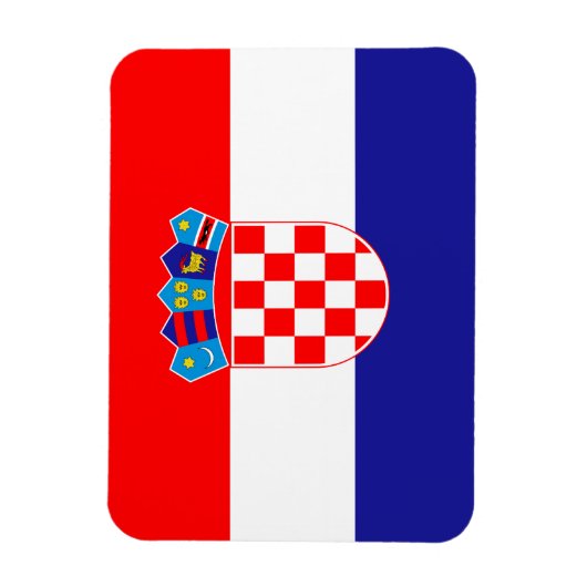 Kroatische Flagge Magnet (Vertikal)