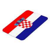 Kroatische Flagge Magnet (Linke Seite)