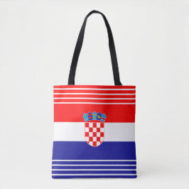 Kroatische Flagge mit Streifen Hrvatska Zastava Tasche