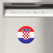 Kroatische Flagge mit Wappen Magnet (In Situ (Geschirrspüler))