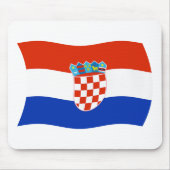 Kroatische Flagge Mousepad (Vorne)