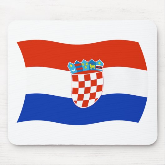 Kroatische Flagge Mousepad (Vorne)