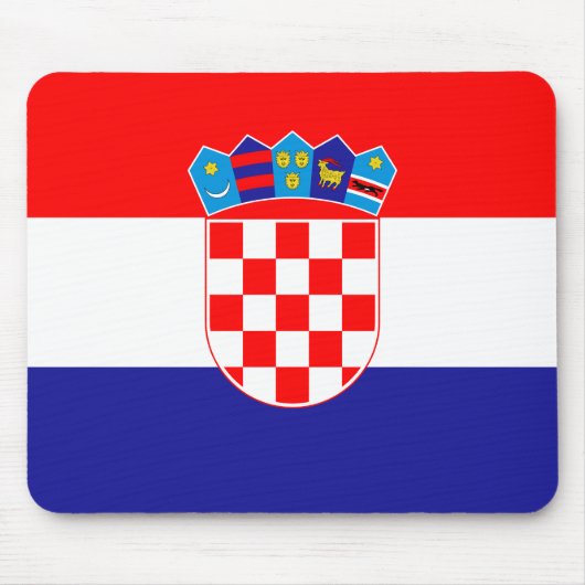 kroatische Flagge Mousepad (Vorne)